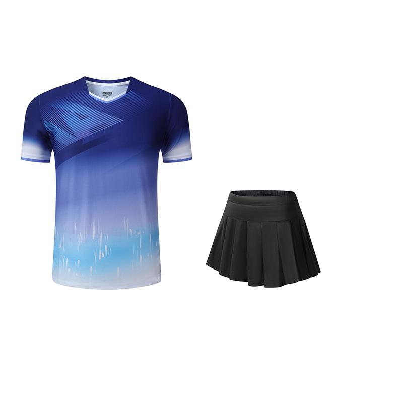 Premium Quick-Dry Badminton Jersey Set - Unisex Short Sleeve Team Uniform for Competition & Training