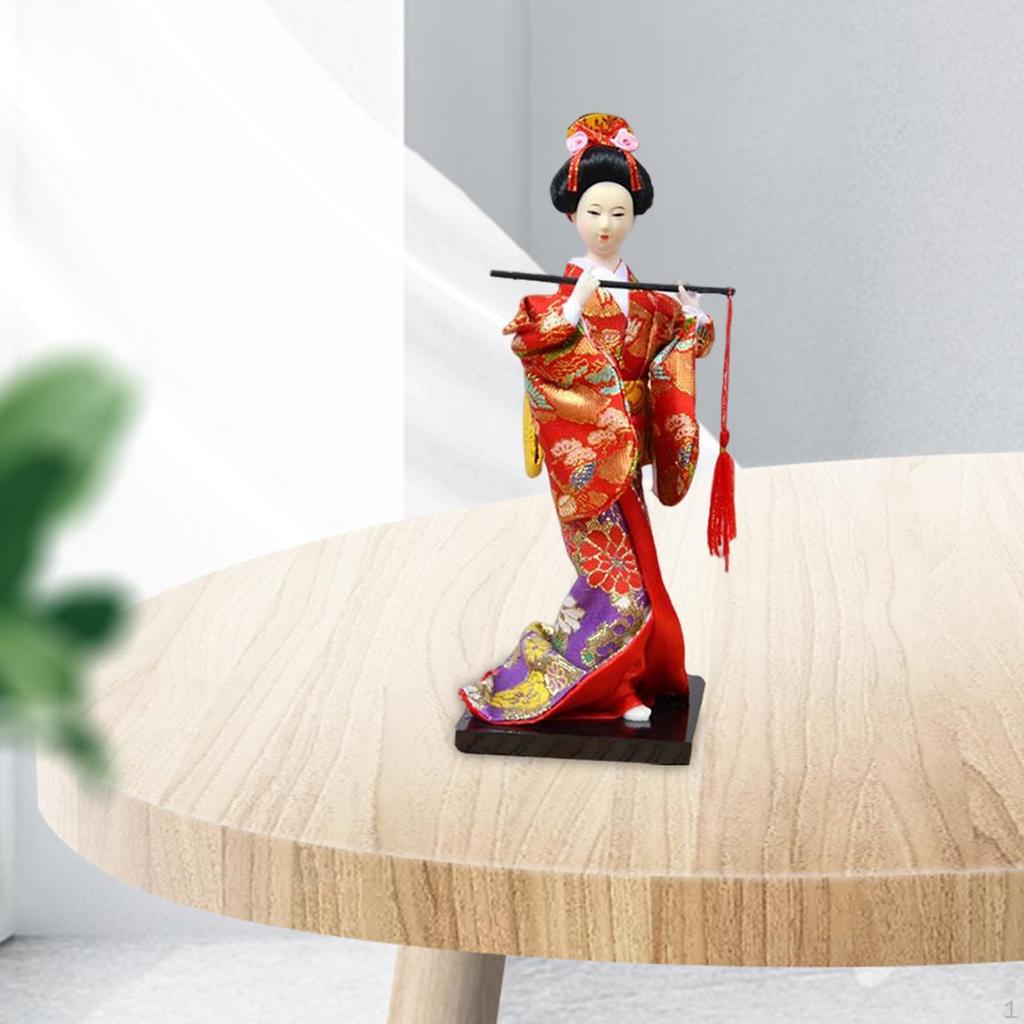 11 Inch Japanese Geisha doll 27cm Asian Kimono Figurine Decoration Gift