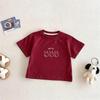 Children's Clothes Printed Fashion T-shirts Girls Short Sleeved Tops Cotton Cartoon Casual Korean Style T Shirt Crewneck