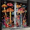 2pcs Mandala Sun and Moon Curtains   Psychedelic Purple and Red Design with Geometric Galaxy for Bedroom Drapes