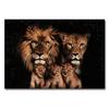 Modern Lion Family Wall Art Canvas Painting Print Posters Nature Animal Tiger Mural Pictures for Living Room Home Decoration
