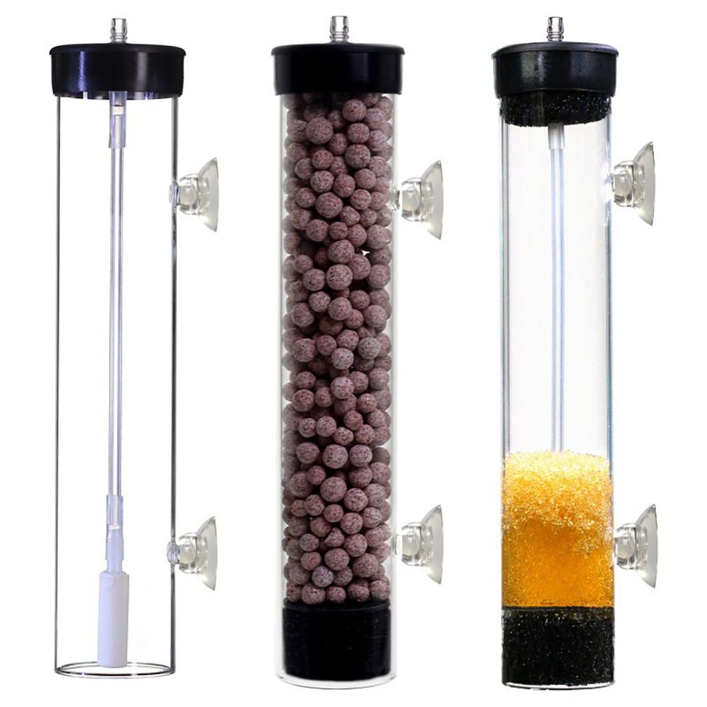 Fish Tank Air Oxygen Pump Oxygen Disintegrator Anti-splash Oxygen Disintegrator Reverse Gas Lift Filter For Home Fish Bowl 7.87 Inch/ 11.02 Inch