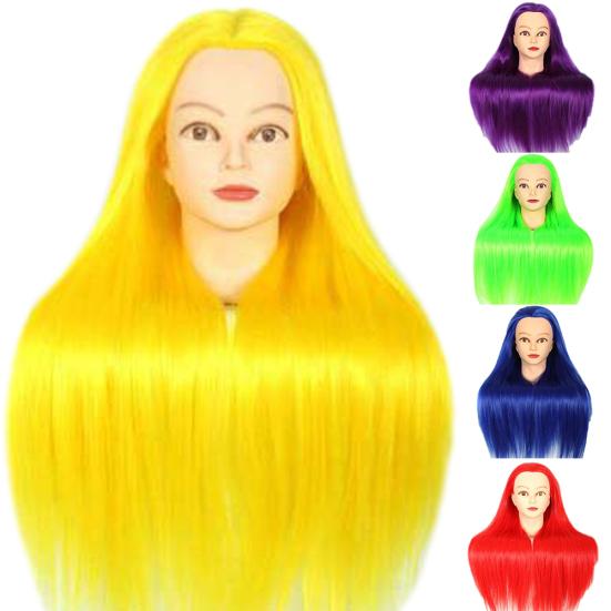 

Длинное высокотемпературное волокно для тренировки волос, модель манекена для практики