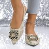Fashion Ladies Shoes 2025 Closed Toe Women's Sandals Fashion Crystal Daily Slip-on Plus Size Best Seller Comfortable Closed Toe Sandals