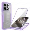 For Xiaomi 14T Pro Case 360 Full Body Protection Transparent Phone Cover For Xiaomi Redmi 14C K50 12T 14 T Pro Shockproof Cases