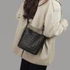 Bucket Bag New Women's Bag Autumn and Winter Fashion Shoulder Messenger Bag Premium Commuter Woven Bag