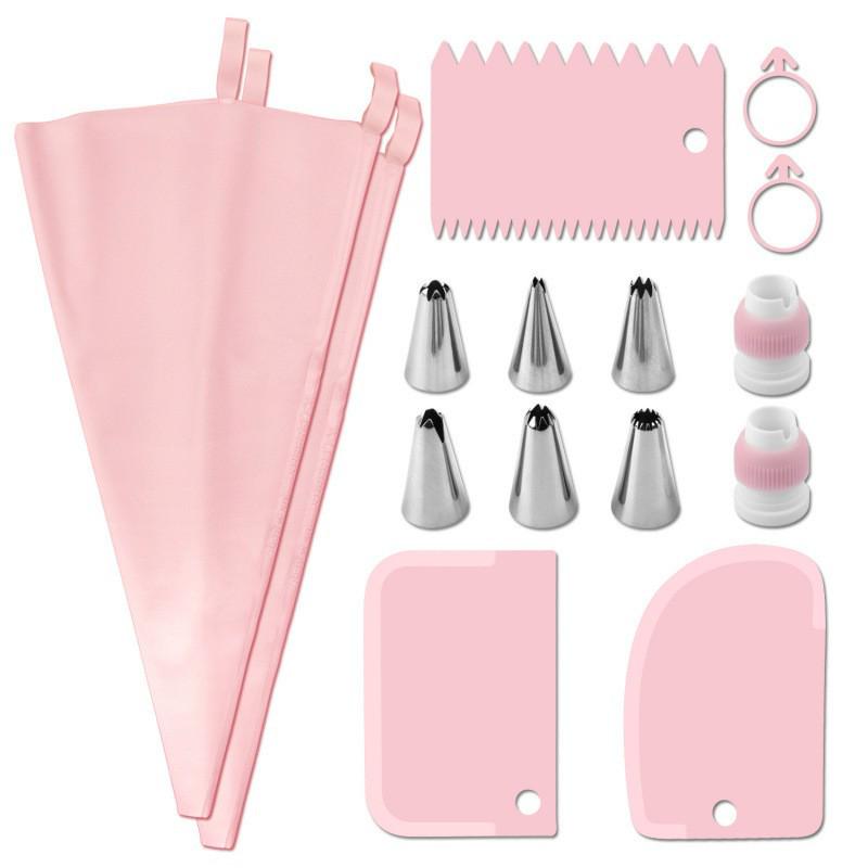 Nordic Disposable Piping Bags & Tips Set for Cake Decorating