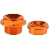 NICECNC Orange Front Wheel Spindle Nuts Screws Compatible with KTM 125-450 XC XCF SX SXF 2003-2014, 125-530 XCW XCFW EXC EXCF 2003-2015,See Fitment