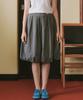 MALOUPE 3104 Balloon Denim Skirt (Gray)