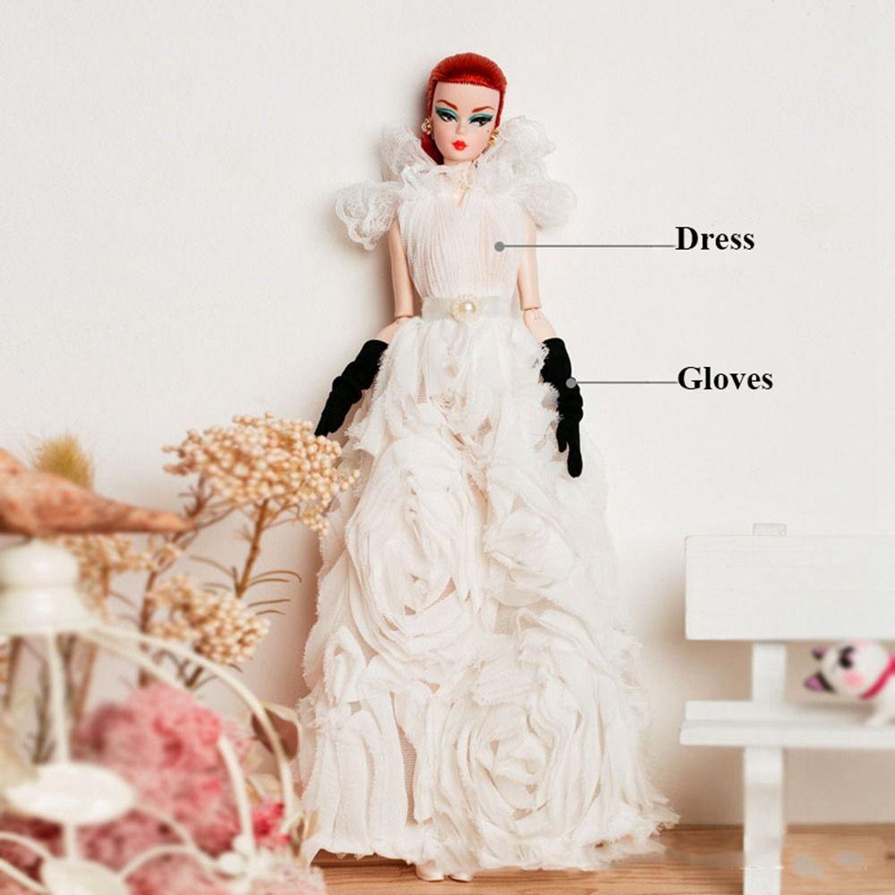 European Fashion White Lace Dresses Suit  For 30cm Doll/for 1/6 BJD Dolls/for 11.5" Doll