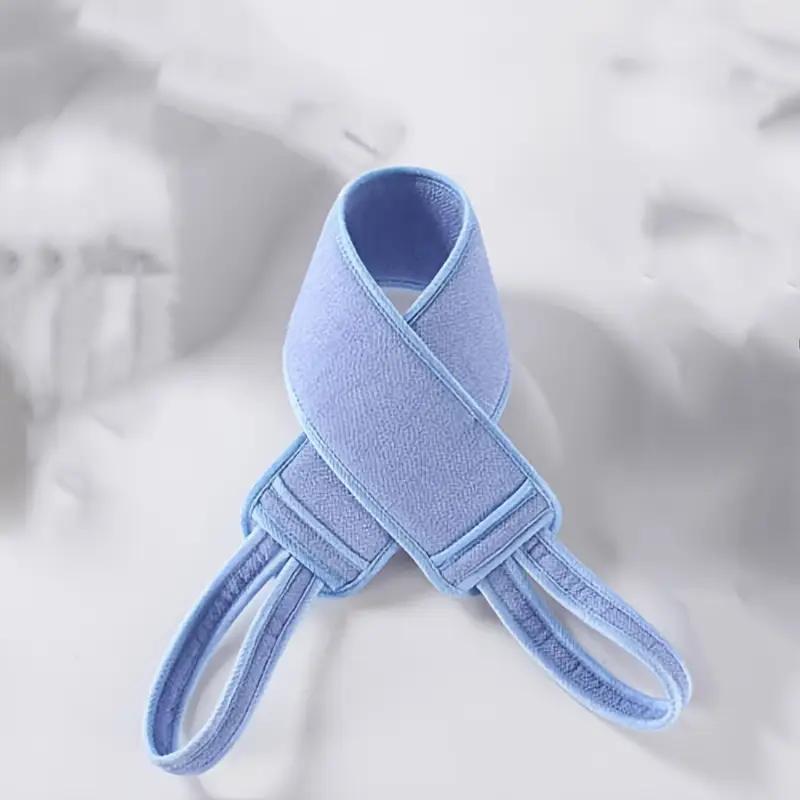 

1 шт. Щетка для спины для душа, двухстороннее полотенце для ванны, мягкие аксессуары для ванной комнаты для чистки тела синий