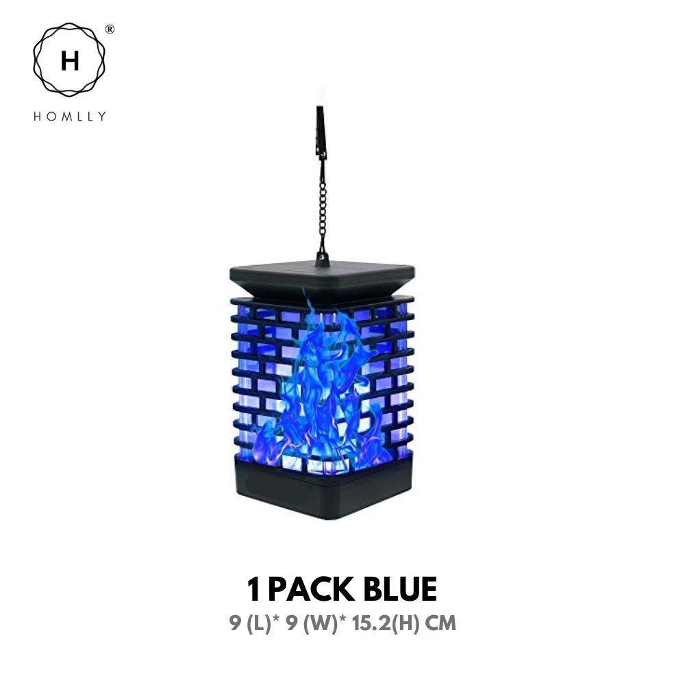 HOMLLY Outdoor Solar Lantern Lamp (Real Flame Mode)