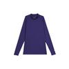 Solid Color Slim Fit Raglan Sleeve Crew Neck Long Sleeve T-Shirt Men Tops Purple FD8112-502