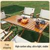 Outdoor Camping Roll-Up Table and Chair Set: Lightweight, Folding for Night Markets or Picnics E18