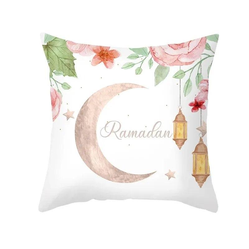 Ramadhan Printed Pillowcases Muslim Festival Pillowcases Eid Party Home Decor Moon Feast