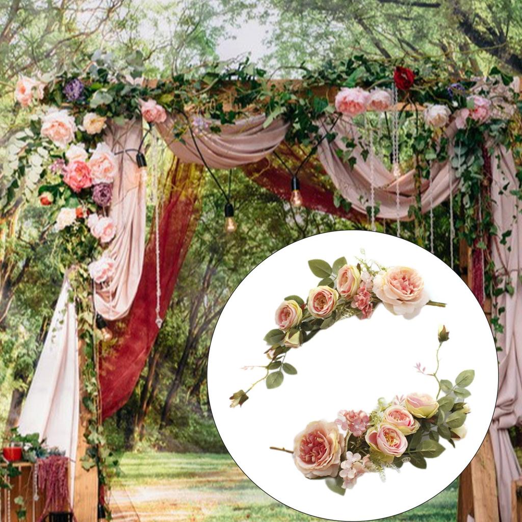 Kunstig lavendelkrans 18 tommer Stor lilla bladkrans for festivalfeiring Dørkarm Vegg Vindu Festdekorasjon