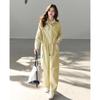 TERRE BLEUE Women's Loose Fit Workwear Two-Piece Set