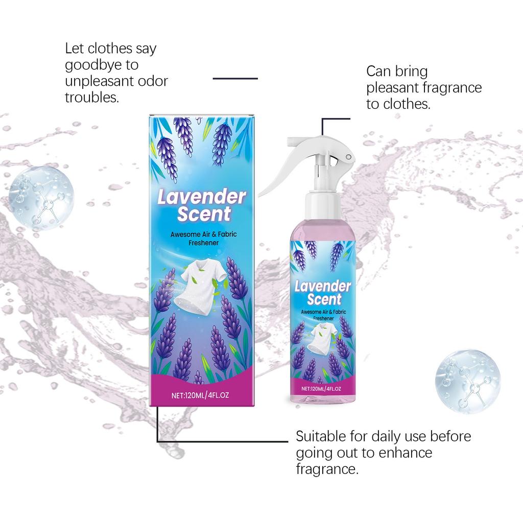Fabric Freshener;Convenient Clothing Spray; Clothing Freshening Spray;Clothes Refresher Spray Convenient Fabric Spray Luxurious Scent(120ml)
