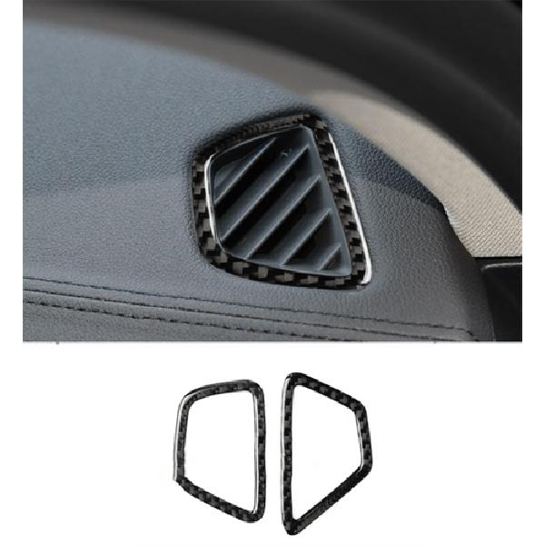 For BMW 5 Series G30 2018-20 Real Carbon Fiber Upper Air Vent Outlet Cover Trim