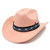 Fashion Music Festival Elements Suede One-word Cowboy Hat Multi-color Optional Male and Female Couples Festival Performance Hat