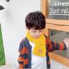 Kids' Solid Color Knitted Scarf