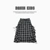 DaYin Girls' Casual Plaid A-line Long Skirt