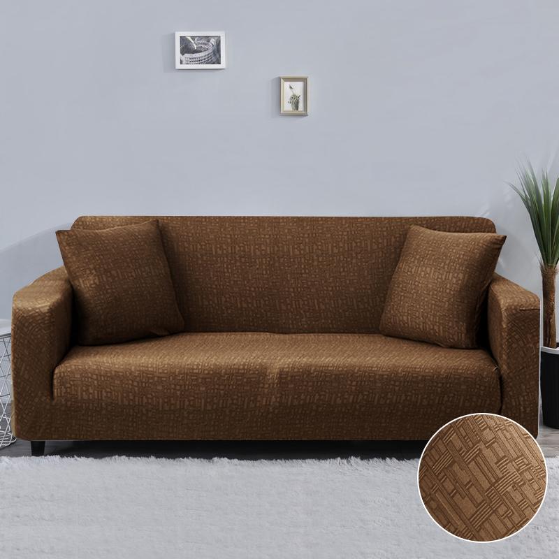 Texture Pattern Sofa Covers For Living Room All-Inclusive Elastic Chair Couch Corner Sectional Sofa Cover Furniture Slipcover