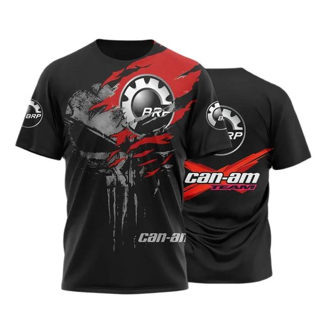 Summer Men's T-shirt Brp Can Am 3D Print Fashion Off Road Personality Short Sleeve Tees Funny Harajuku Street Style Tops