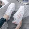 2025 Spring and Autumn New Leather Versatile Little White Shoes Women's Shell Head Sports and Leisure Shoes Board Shoes Flat Women's Shoes