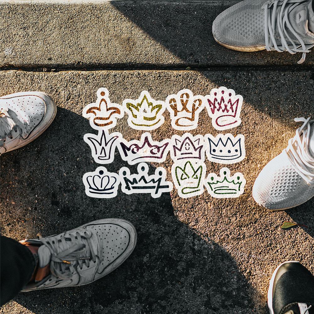 Plastic Hollow Out Drawing Painting Stencils Templates, for Painting on Scrapbook Fabric Tiles Floor Furniture Wood, Crown, 29.7x21cm