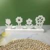 Flower Candlestick Molds with Base for Making Candle Holder Candlestick Tealight Holder Room Decorations DIY Craft