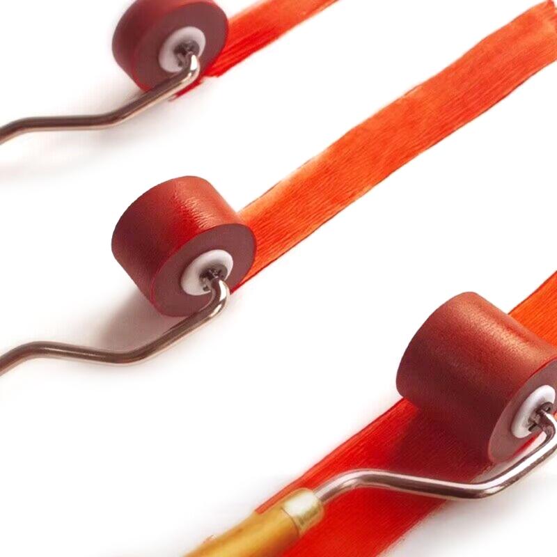 1/3Pcs Rubber Brayer Rollers for Crafting, Wood Handle Rubber Rollers for Printmaking, Wallpaper Roller Painting Tool