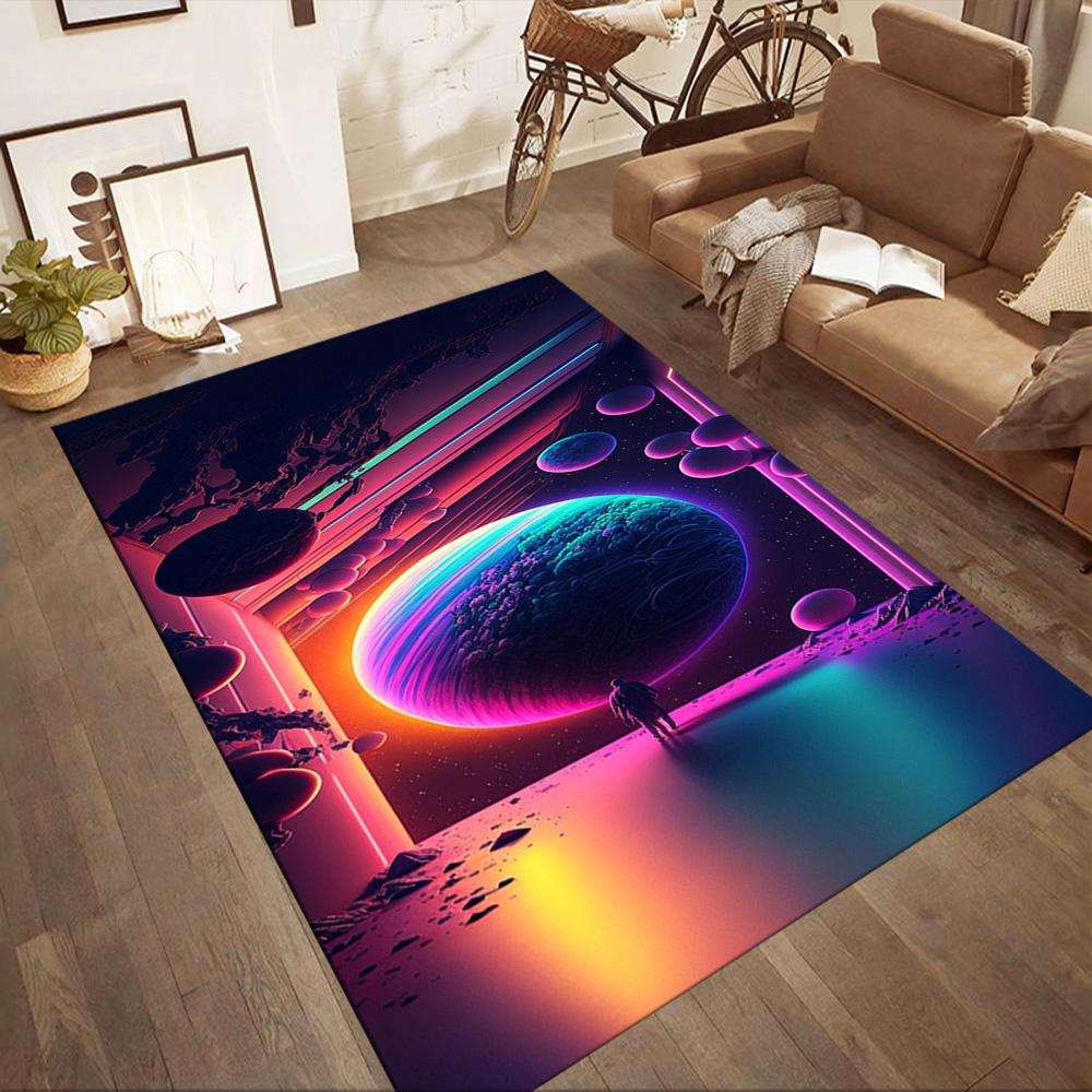 Cosmic Portal Exploration Floor Mats for Living Room, Bedroom and Room Decoration Are Suitable for Gifts.