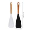 Practical Silicone Spatula Wooden Handle Protects Pots From Scratches Heat Resistant Baking Cooking Essential