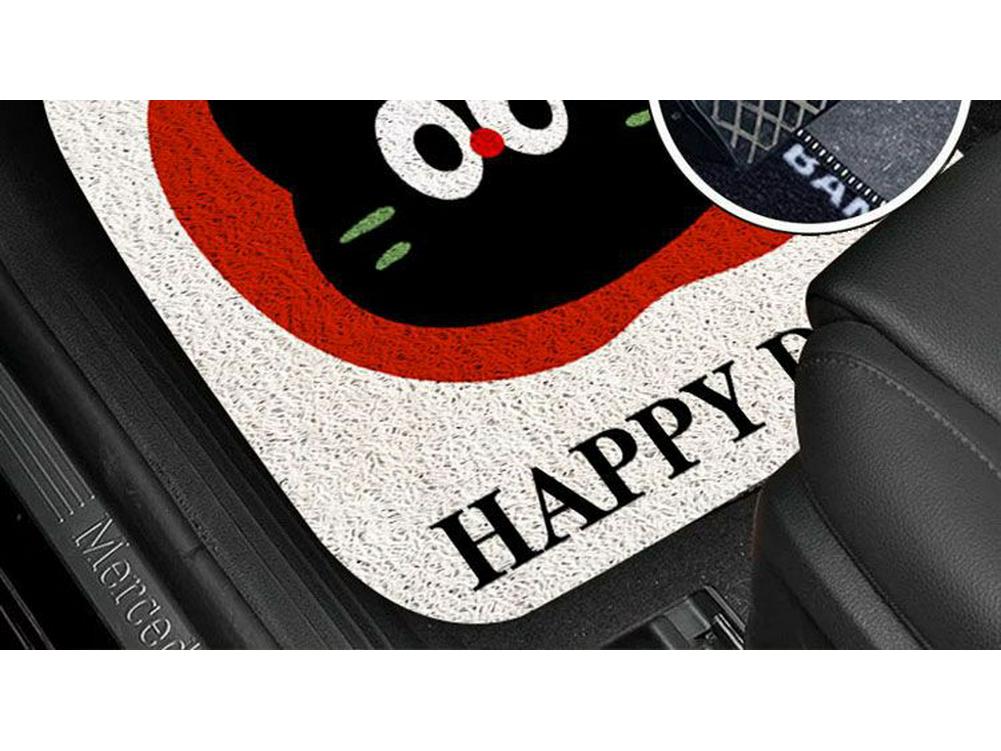 Universal Cartoon Car Interior Foot Mats - Scratch & Wear Resistant Set