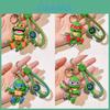 2024 Ninja Turtles Silicone Keychain Cute Cartoon Figure Creative Key Ring Accessory