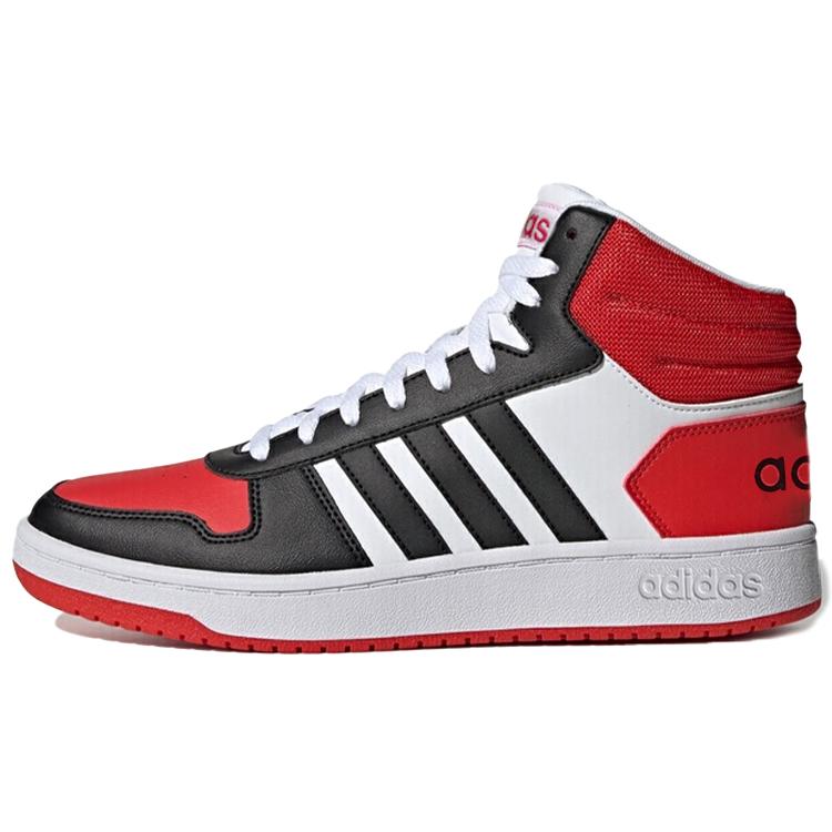 

Adidas Hoops 2.0 Mid Black Red FV2730 42