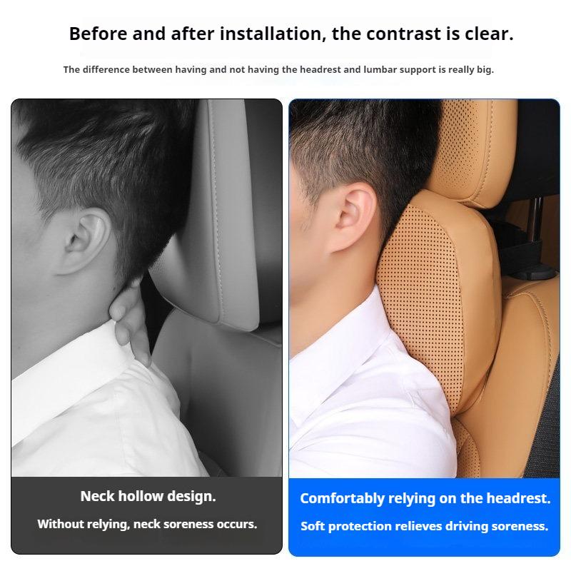 Fit For Geely Galaxy Starship 7 EMi Car Luxury Headrest Neck Pillow Waist Support Pillow Interior