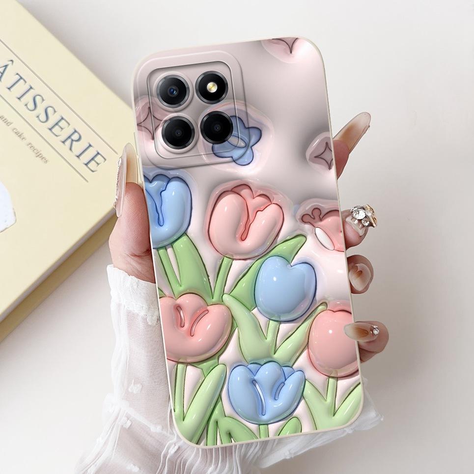 

For Honor X8b Case For Honor X8A X8 4G 5G X6 X6s Back Cover Girly Fashion Fundas Full Protection Soft Liquid Silicone Bumper Honor X8b
