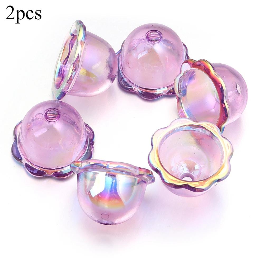 Glitter Wind Bell Spacer Jellyfish Beads Ornament DIY Decoration Phone Chain Ornament Making Accessories Handmade Crafts