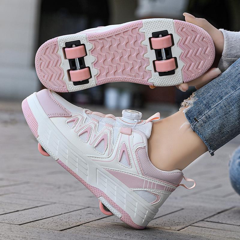 

Kids Transformable Inline Skates: Four-Wheel, Invisible, Aggressive Design for Girls - Ideal for Ice Skating and Roller Skating 35