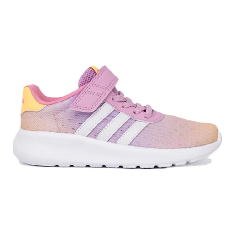 Adidas Neo Lite Racer 3.0 Slip Resistant Abrasion Resistant Low top Kids Lifestyle Shoes Pink White Kids' ID3398