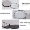 20x Folding Pocket Magnifier With Metal Case Foldable Reading Magnifier Portable
