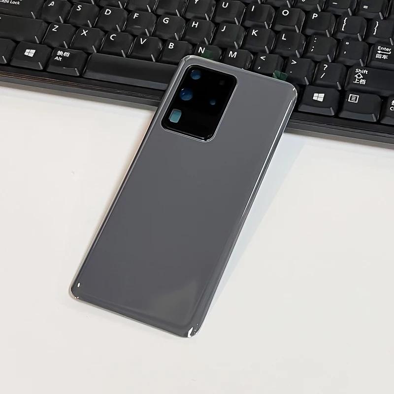 

Запасное заднее стекло для Samsung Galaxy S20 Ultra 5G, заднее стекло с объективом камеры серый