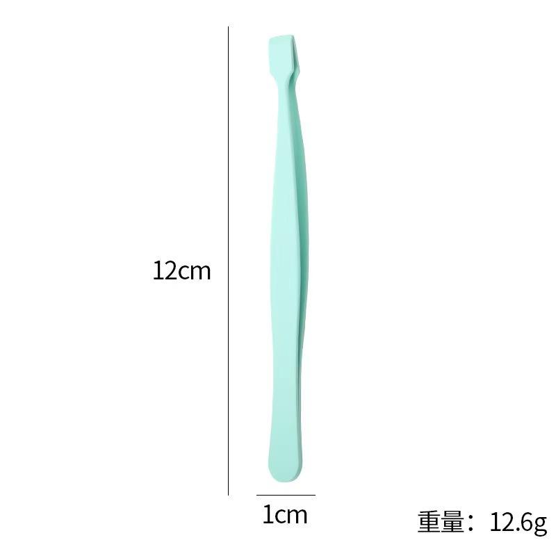 

Stainless Steel Tweezers for DIY False Lashes, Glue-Free Lower Lashes Applicator TweezersMakeup Green