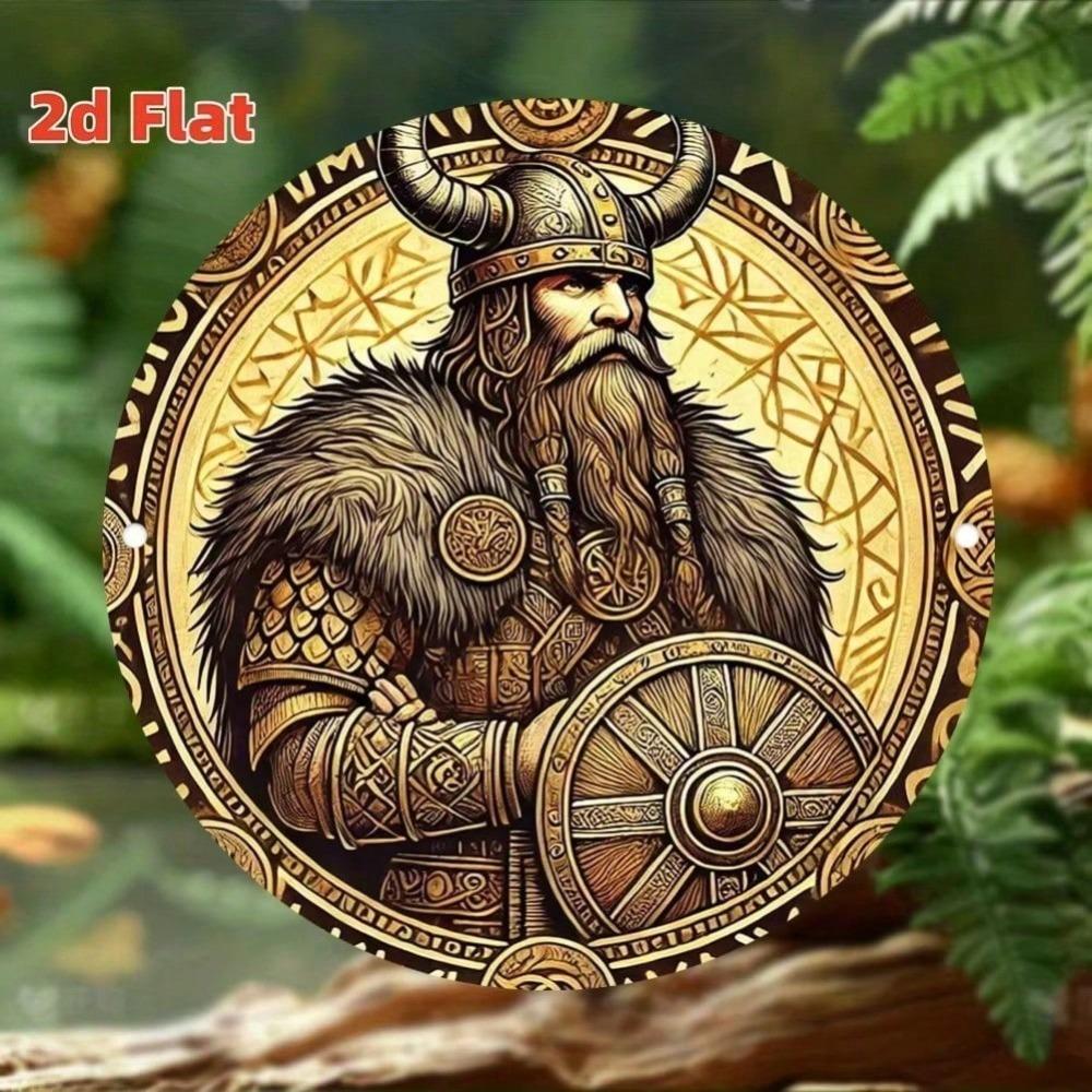 2D Flat Metal Wall Art, Durable Indoor Decor for Home, Living Room, Bar, Cafe