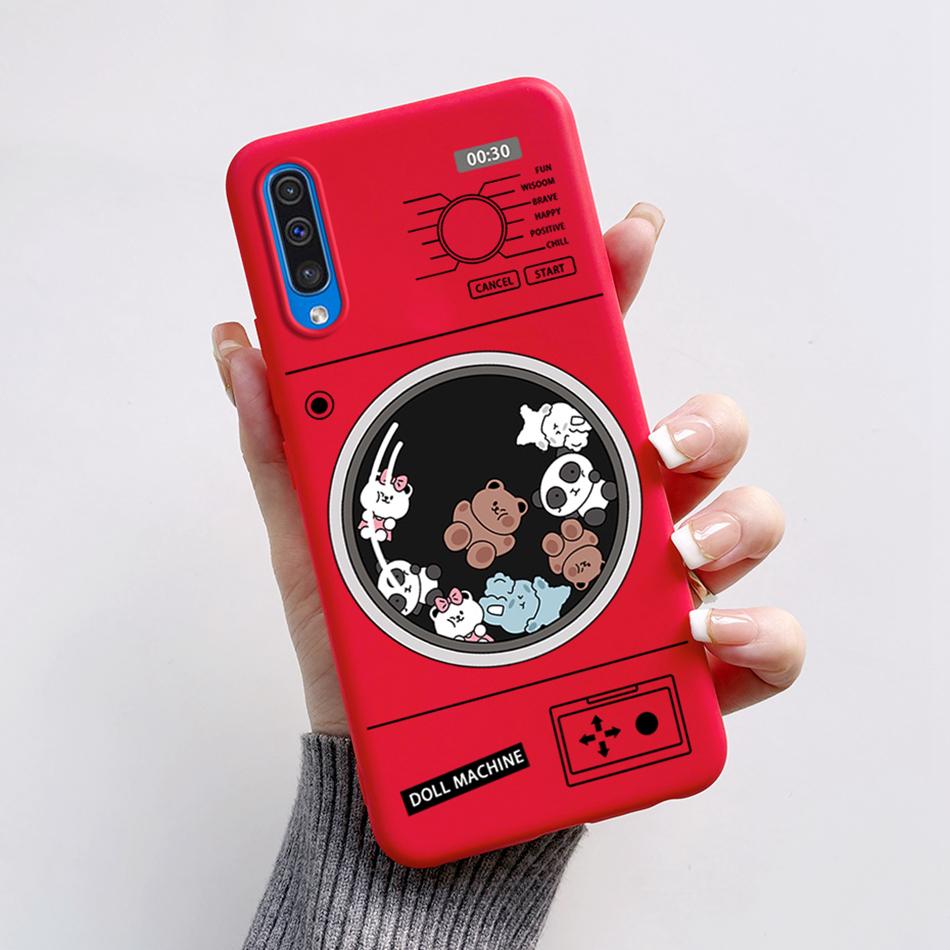 For Samsung A50 A50S A30S Case Cartoon Soft Liquid Silicone Full Protection Phone Back Cover For Galaxy A 50 50S 30S Funda Shell