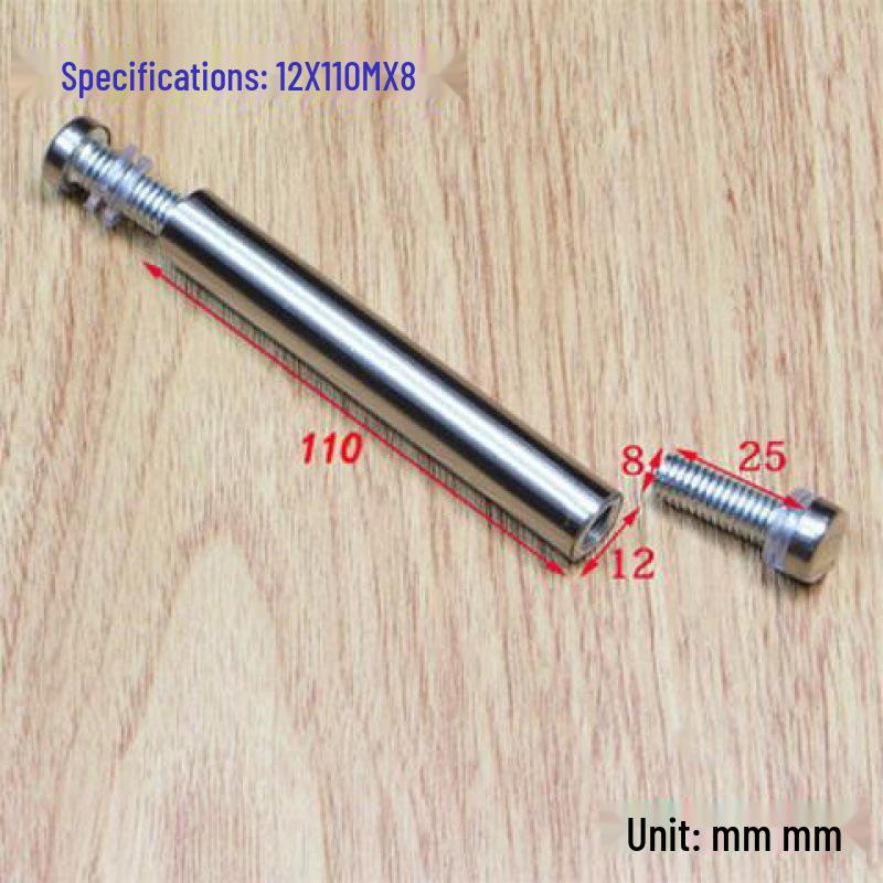 Stainless Steel Double-Head Advertising Glass & Acrylic Support Screws