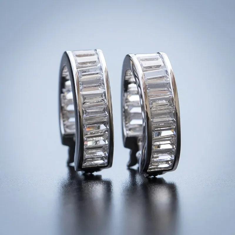 Fashionable Small Fresh Earrings Ins Style Personalized Mosonite Sparkling Light Luxury Jewelry Headpiece For Women