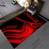 Red and Black Carpet with Coca-Cola Logo for Modern Living Room Decor Suitable for Use As an Anti-slip for Living Room Bedroom Sofas
